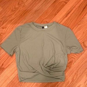 Green Cropped Tee